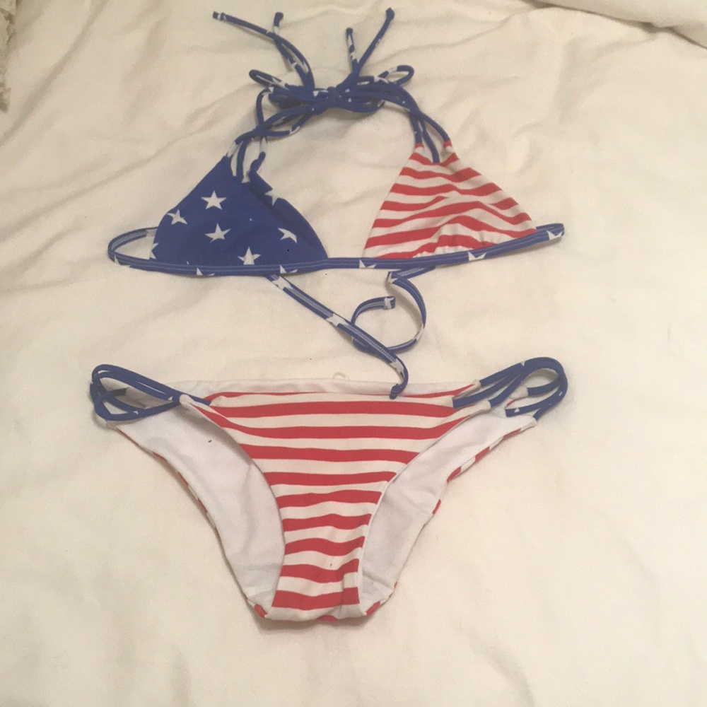 American flag pac sun bathing suit